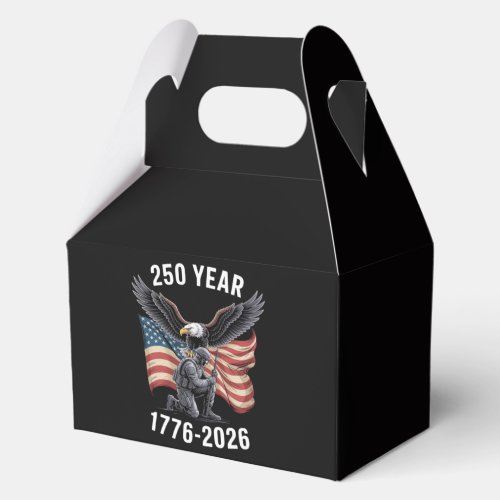 250 Years 250th Anniversary USA 4th July Favor Boxes