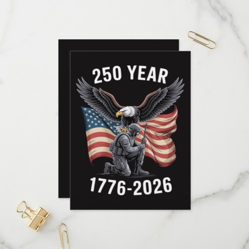 250 Years 250th Anniversary USA 4th July  Invitation Postcard