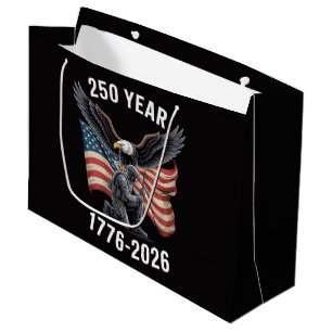 250 Years 250th Anniversary USA 4th July  Large Gift Bag