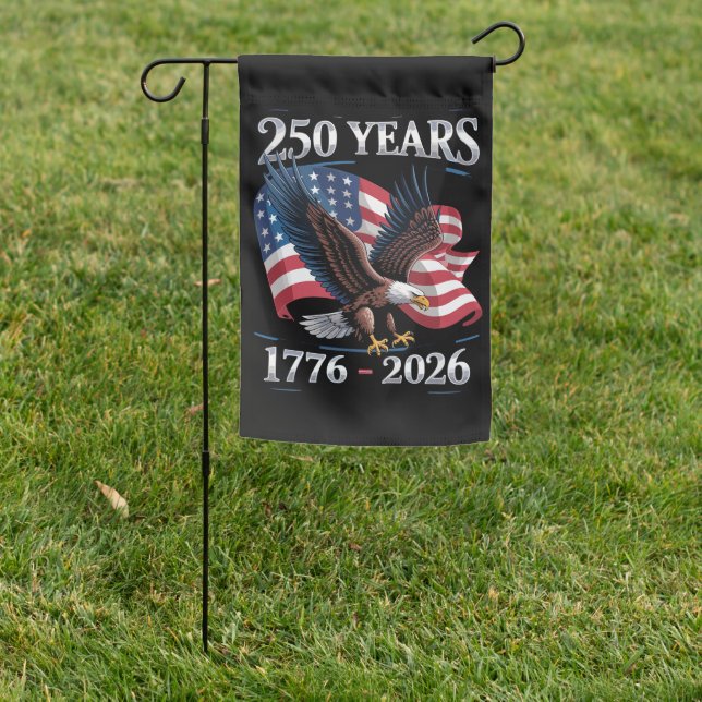250 Years 4th Of July Eagle USA Flag 1776 2026 (In SItu)