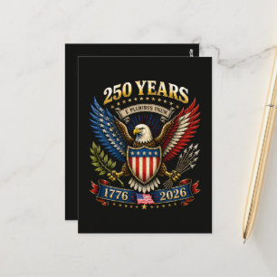 250 Years America 1776 2026 250th Anniversary  Postcard
