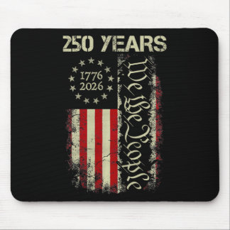 250 Years America 1776 2026 We The People Flag Usa Mouse Pad
