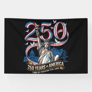 250 Years America Anniversary 1776 2026 Banner