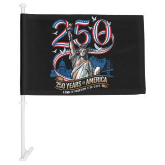 250 Years America Anniversary 1776 2026 Car Flag