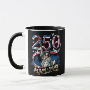 250 years america anniversary 1776 2026 mug