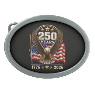 250 Years America Anniversary 250th Belt Buckle