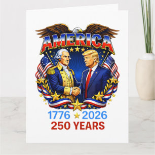 250 Years America Anniversary 250th Card