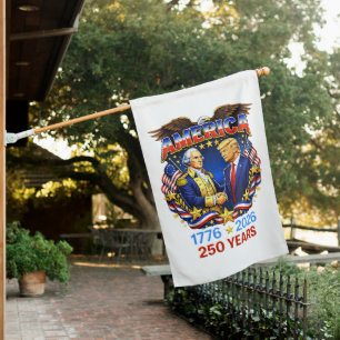 250 Years America Anniversary 250th House Flag