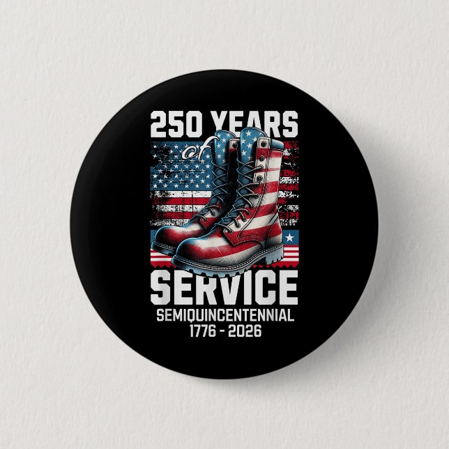 250 Years America Anniversary 250th Independence D Button (Front)