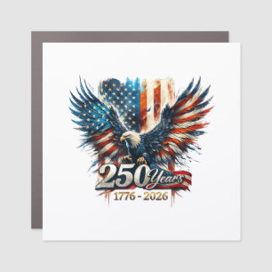 250 Years America Anniversary 250th Independence D Car Magnet