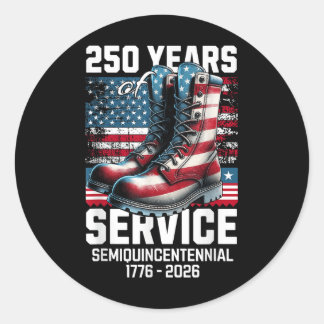 250 Years America Anniversary 250th Independence D Classic Round Sticker