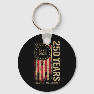 250 Years America Anniversary 250th Independence D Keychain
