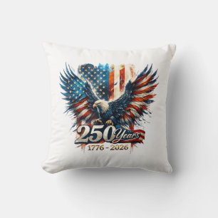 250 Years America Anniversary 250th Independence D Throw Pillow