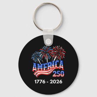 250 Years America Anniversary 250th Independence Keychain