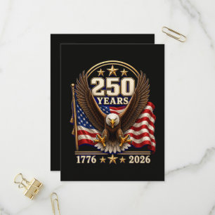 250 Years America Anniversary 250th Invitation Postcard