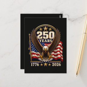 250 Years America Anniversary 250th Postcard