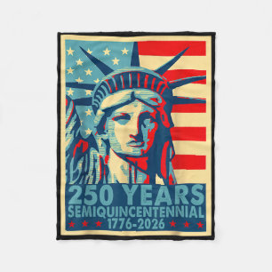 250 Years America Anniversary 4th Of July Independ Fleece Blanket