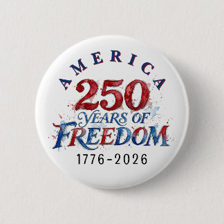 250 Years America Anniversary Button
