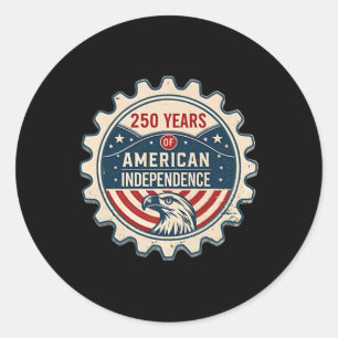250 Years America Anniversary - Usa 250th Independ Classic Round Sticker