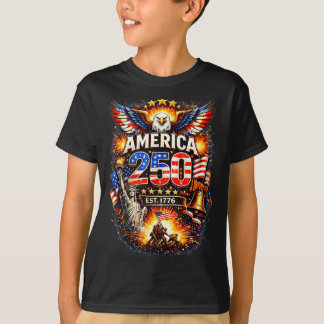 250 years american 1776 2026 250th usa birthday 4t T-Shirt