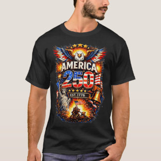 250 years american 1776 2026 250th usa birthday 4t T-Shirt