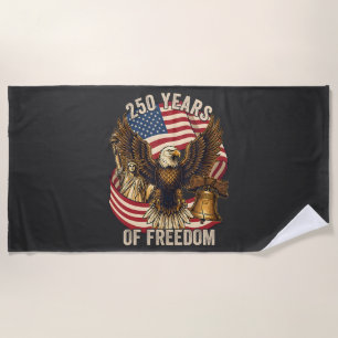 250 Years American 1776-2026 Beach Towel