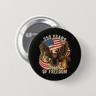 250 Years American 1776-2026 Button