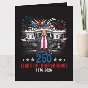 250 Years American 1776 2026  Card