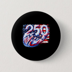 250 Years American 1776 2026 Fighter Jet Airplane Button