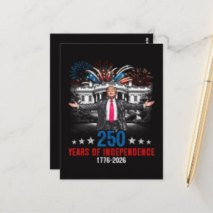 250 Years American 1776 2026  Postcard