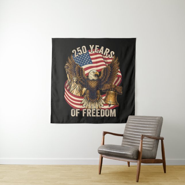 250 Years American 1776-2026 Tapestry (In Situ)