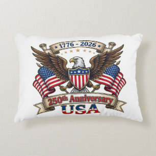 250 Years American 250th 4th of July Anniversary 1 Accent Pillow