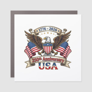 250 Years American 250th 4th of July Anniversary 1 Car Magnet