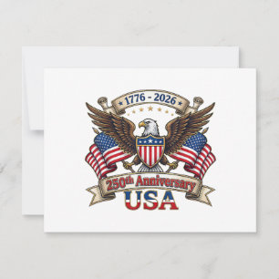 250 Years American 250th 4th of July Anniversary 1 Save The Date
