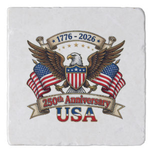250 Years American 250th 4th of July Anniversary 1 Trivet
