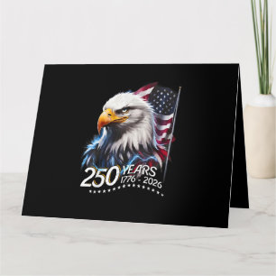250 Years American 250th Anniversary Patriotic USA Card