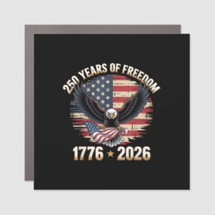 250 Years American 250th Anniversary US USA Flag 4 Car Magnet