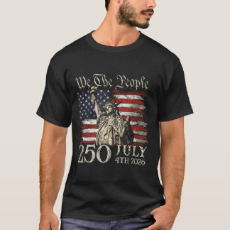 250 Years American 250th Anniversary US USA Flag T-Shirt