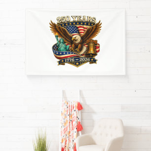 250 Years American 250th Anniversary USA Banner
