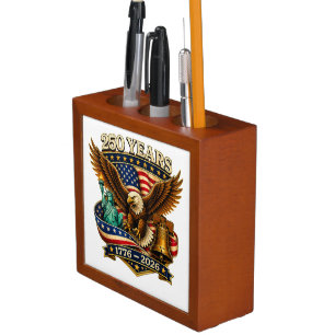 250 Years American 250th Anniversary USA Desk Organizer