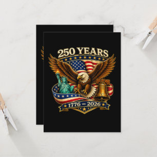 250 Years American 250th Anniversary USA Invitation