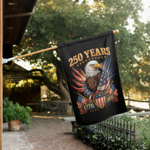 250 Years American 250th Anniversary Usa Patriotic House Flag