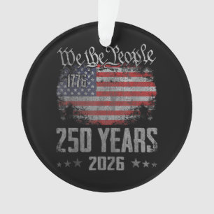 250 Years American 250th Anniversary USA Patriotic Ornament