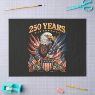 250 Years American 250th Anniversary Usa Patriotic Tissue Paper