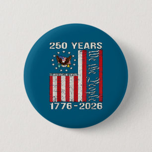 250 Years american 250th anniversary usa us flag 4 Button