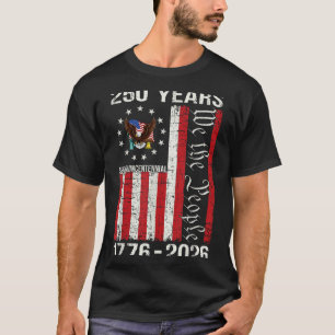 250 Years american 250th anniversary usa us flag 4 T-Shirt