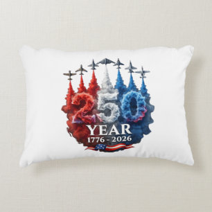 250 Years American 250th USA Patriotic 4th of July Accent Pillow