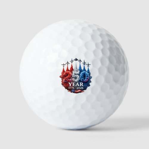 250 Years American 250th USA Patriotic 4th of July Golf Balls