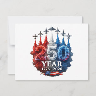 250 Years American 250th USA Patriotic 4th of July Save The Date
