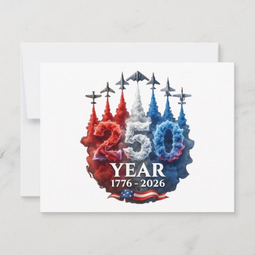 250 Years American 250th USA Patriotic 4th of July Save The Date